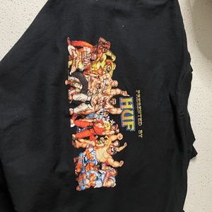 Street fighter long sleeve graphic vintage T size M